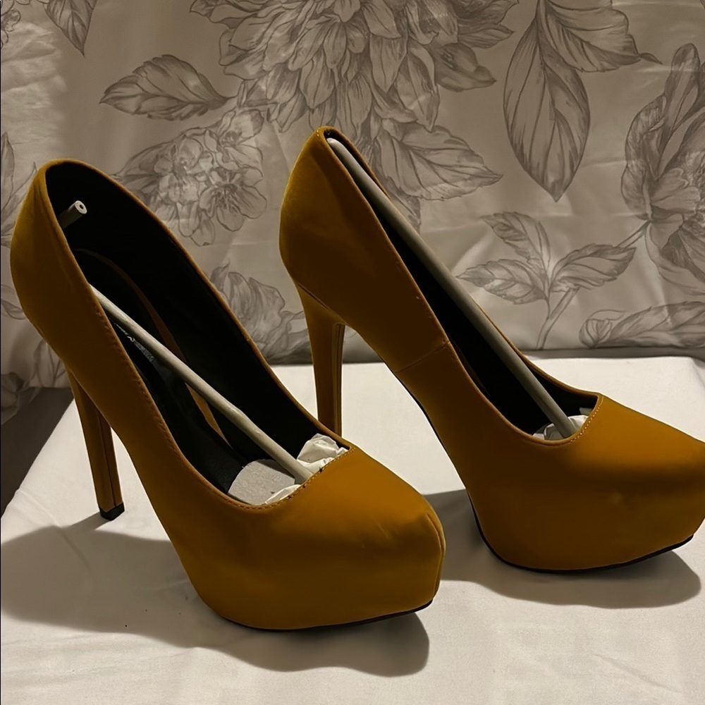 Mustard Yellow High Heels